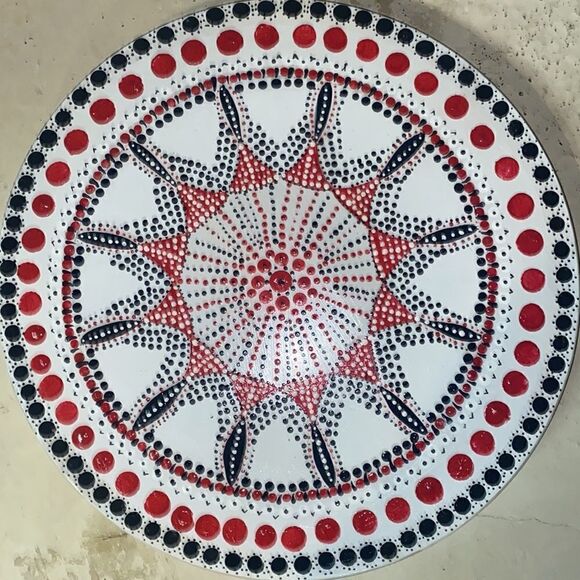 Deb Peters Hand Painted Lazy Susan! - Picture 3 of 6